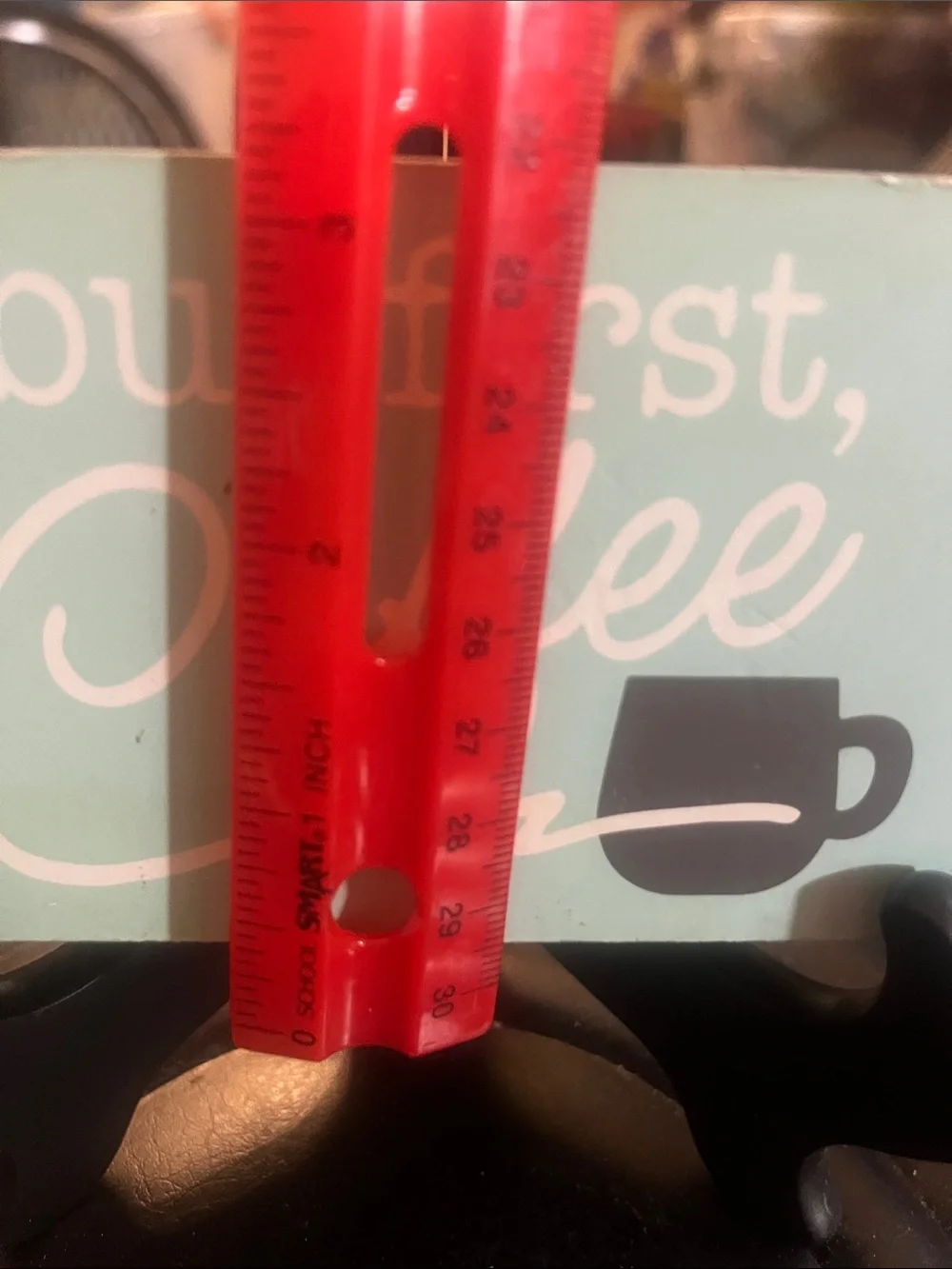 But First Coffee Decorative Sign - Mint Colored (stand not included) 400
